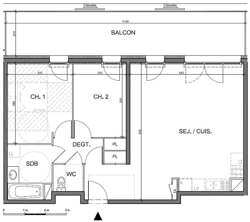 Appartement - 68 m² - 3 pièces