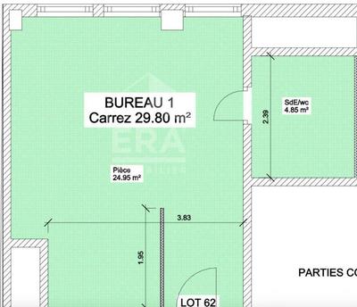 Bureau - 30 m²