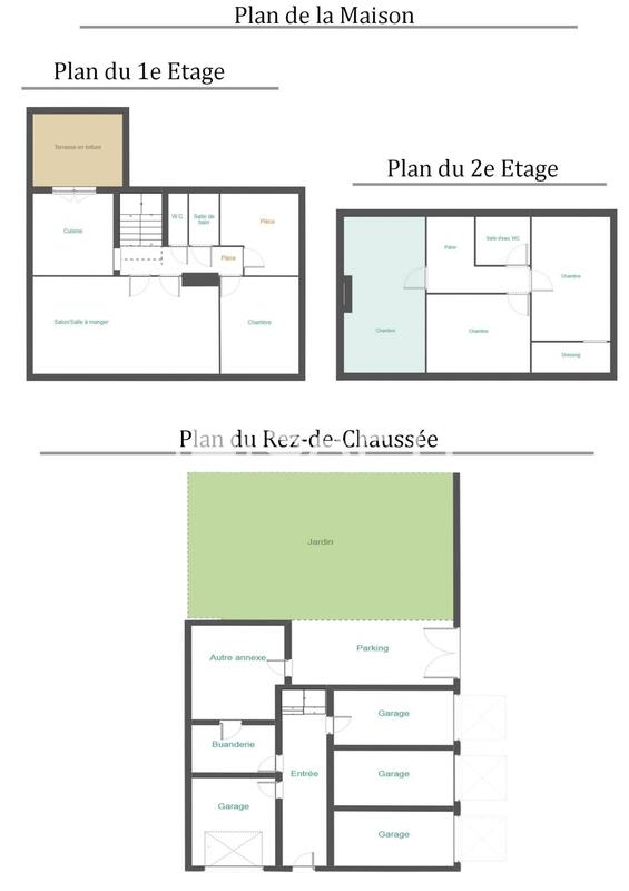 Maison de ville - 146 m² - 6 pièces