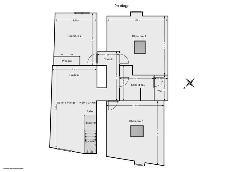 Maison de village - 113 m² - 4 pièces