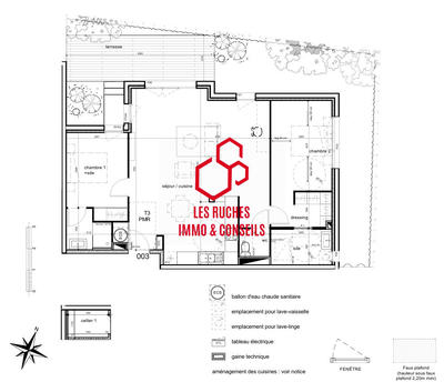 Appartement - 86 m² - 3 pièces