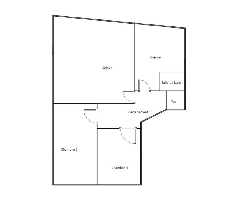 Appartement - 60 m² - 3 pièces