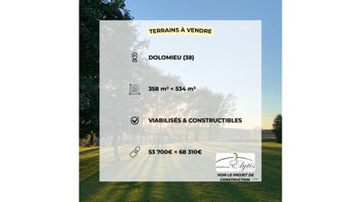 Terrain constructible - 500 m²