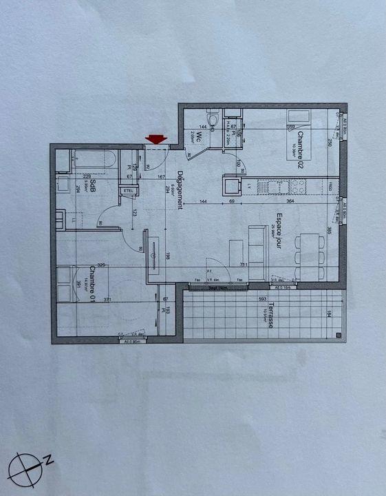 Appartement - 65 m² - 3 pièces