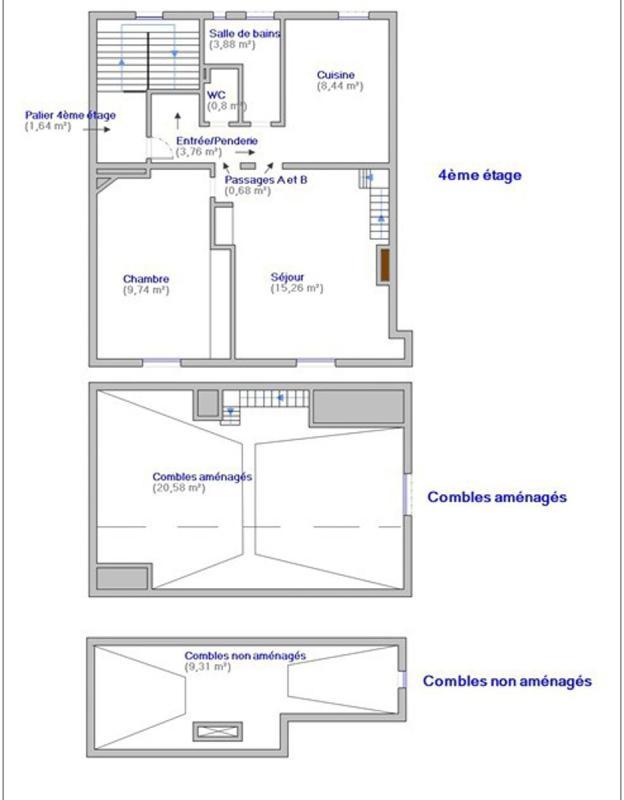 Appartement - 44 m² - 2 pièces