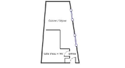 Appartement - 18 m² - 1 pièce