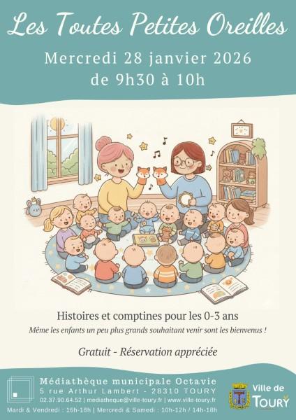 Heure du contes "Les Toutes Petites Oreilles" (0-3 ans)