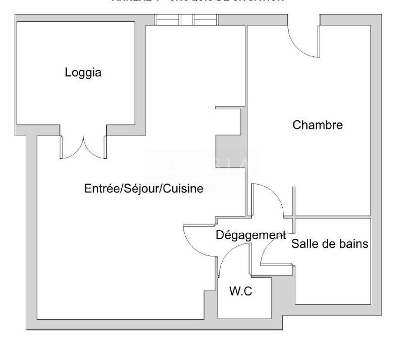 Appartement - 42 m² - 2 pièces