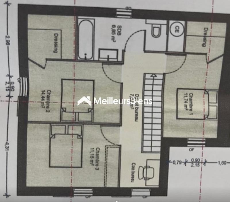 Villa - 90 m² - 4 pièces