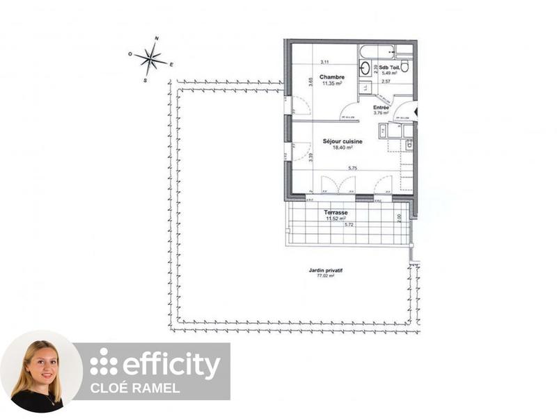Appartement - 39 m² - 2 pièces