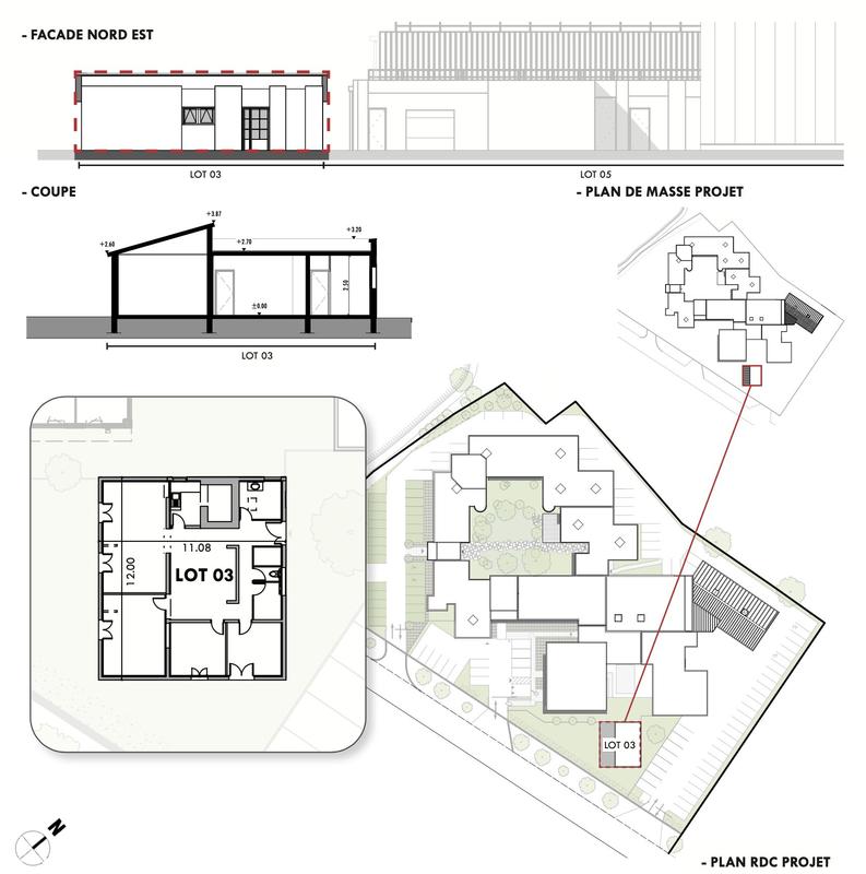 Local commercial - 132 m² - 3 pièces