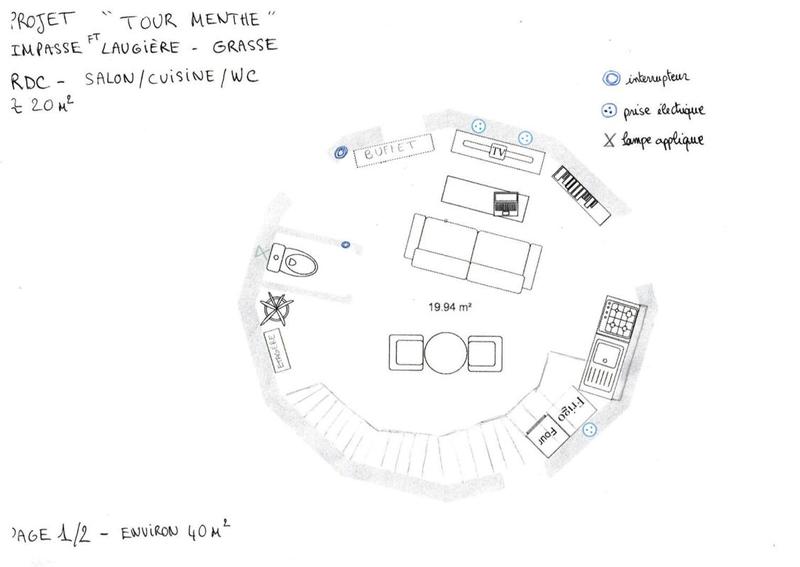 Appartement - 40 m² - 2 pièces