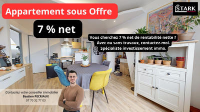 Appartement - 59 m² - 3 pièces