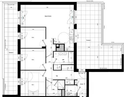 Appartement - 87 m² - 4 pièces