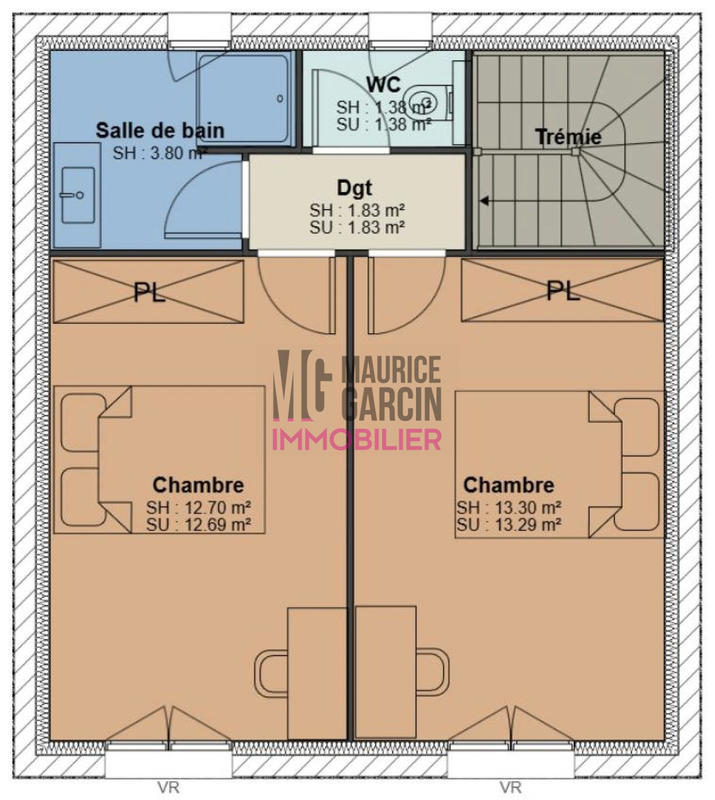 Maison - 70 m² - 3 pièces