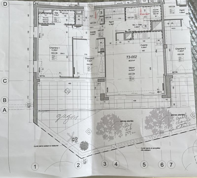 Appartement - 67 m² - 3 pièces