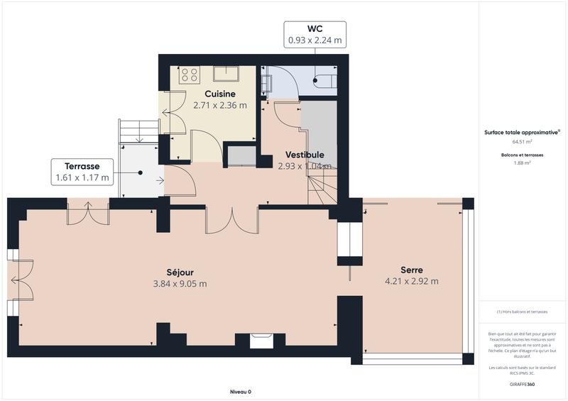 Maison - 123 m² - 6 pièces