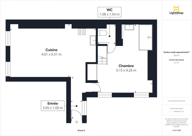 Appartement - 46 m² - 2 pièces