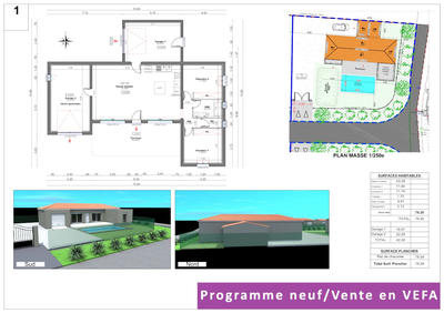 Villa - 100 m² - 4 pièces