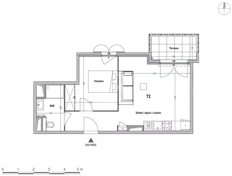 Appartement - 39 m² - 2 pièces