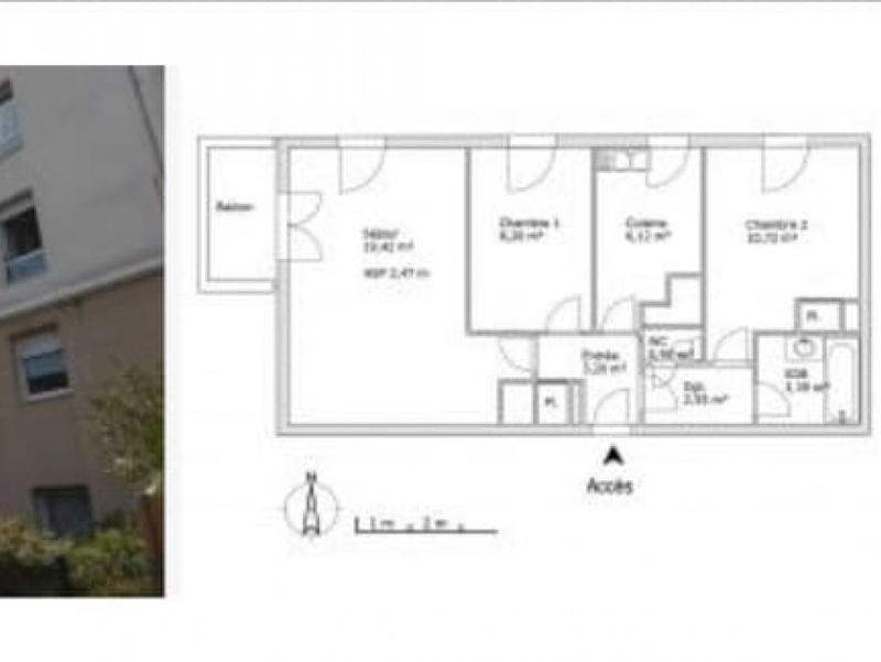 Appartement - 55 m² - 3 pièces