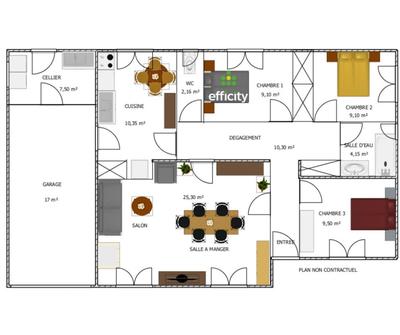 Maison - 82 m² - 4 pièces