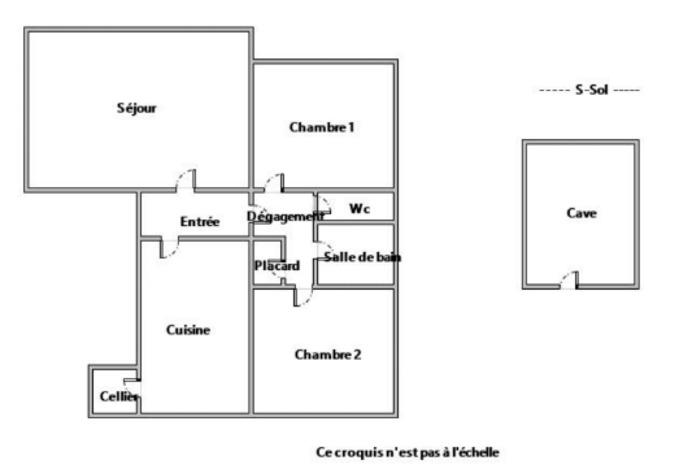 Appartement - 72 m² - 3 pièces