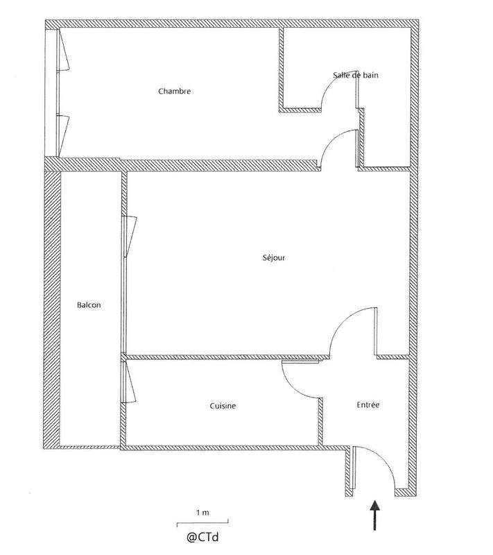 Appartement - 47 m² - 2 pièces
