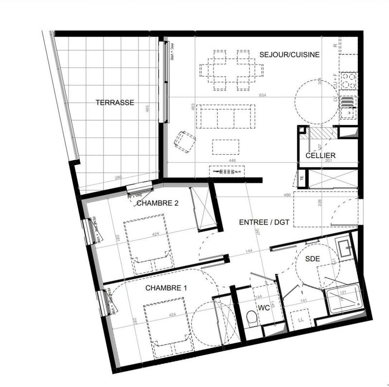 Appartement - 76 m² - 3 pièces