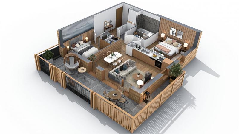 Appartement - 60 m² - 3 pièces