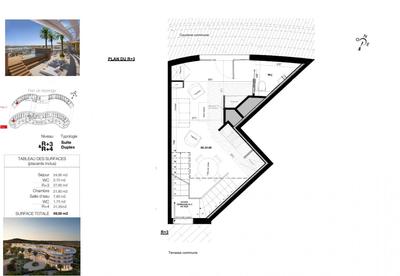 Appartement - 59 m² - 2 pièces