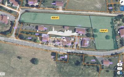 Terrain constructible - 3 740 m²