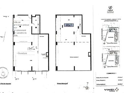 Local commercial - 224 m² - 1 pièce
