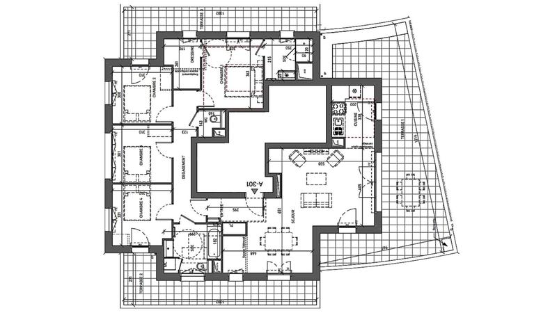 Appartement - 110 m² - 5 pièces