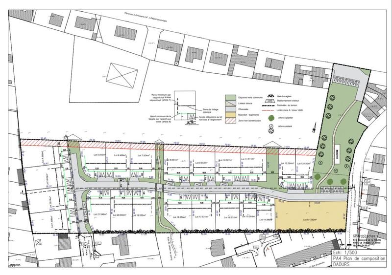 Terrain constructible - 614 m²