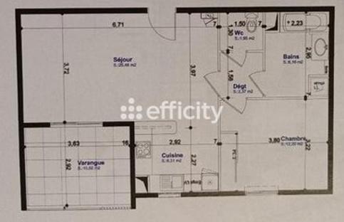 Appartement - 54 m² - 2 pièces