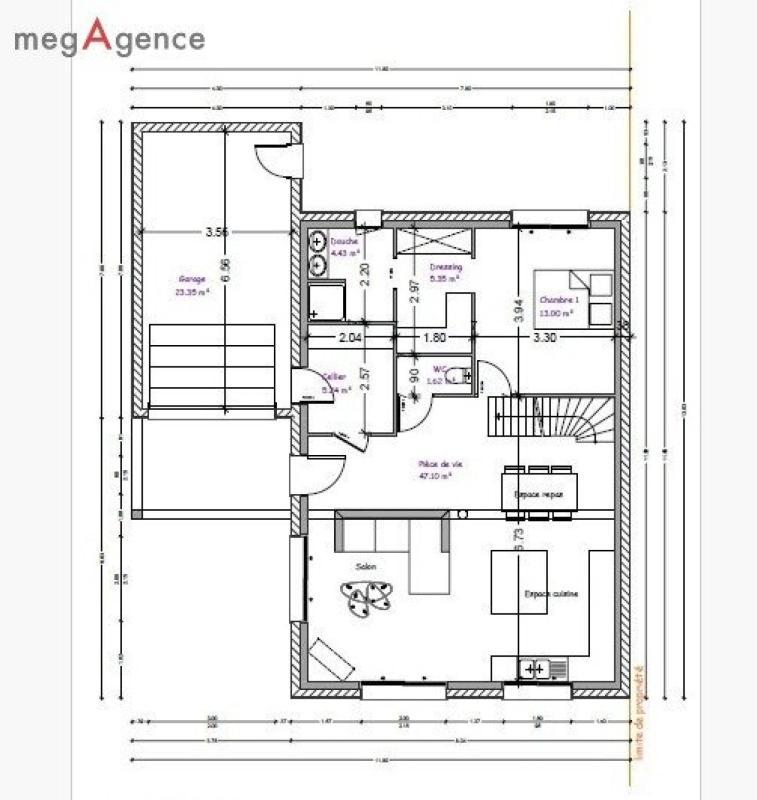 Maison - 120 m² - 5 pièces