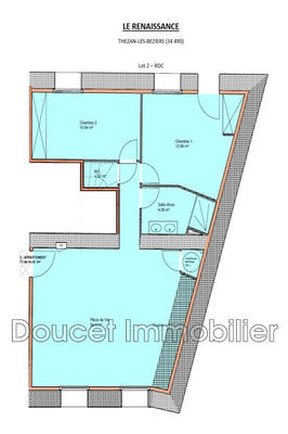 Appartement - 64 m² - 3 pièces