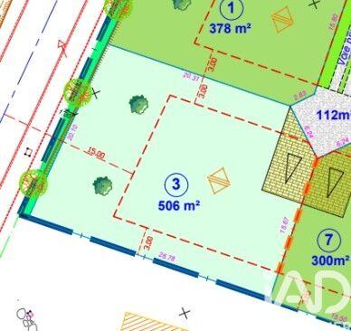 Terrain - 506 m²