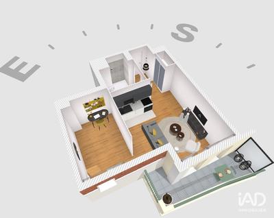 Appartement - 40 m² - 1 pièce