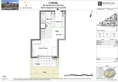 Appartement - 31 m² - 1 pièce