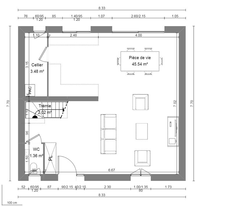 Maison - 99 m² - 4 pièces