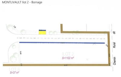 Terrain constructible - 1 102 m²