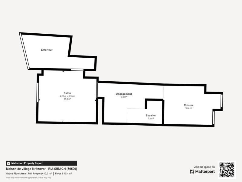 Maison de village - 53 m² - 3 pièces