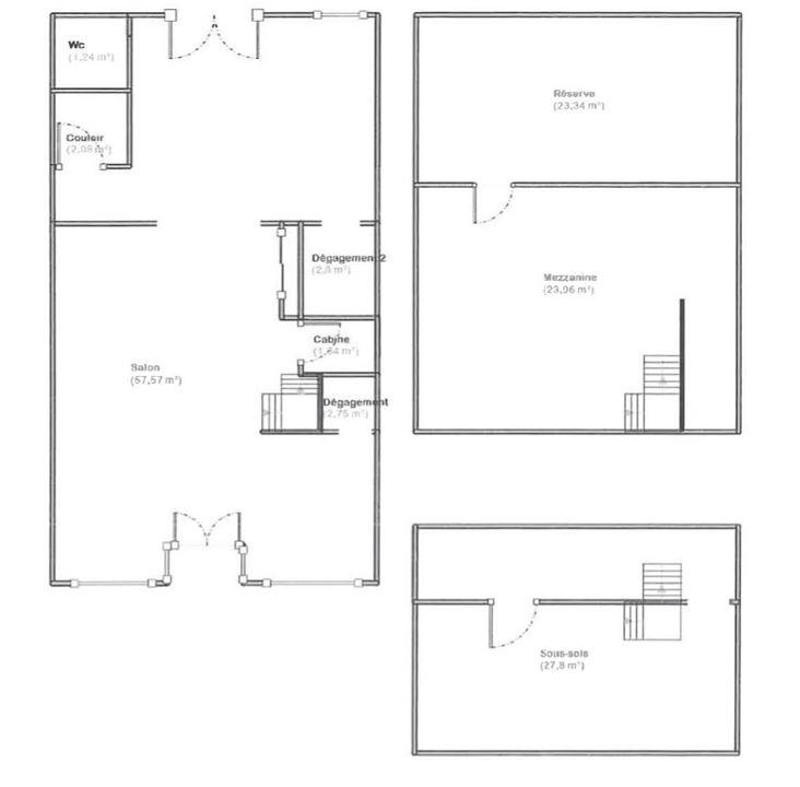 Fonds de commerce - Local commercial - 90 m²