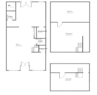 Fonds de commerce - Local commercial - 90 m²