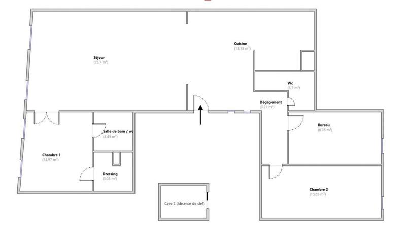 Appartement - 92 m² - 4 pièces