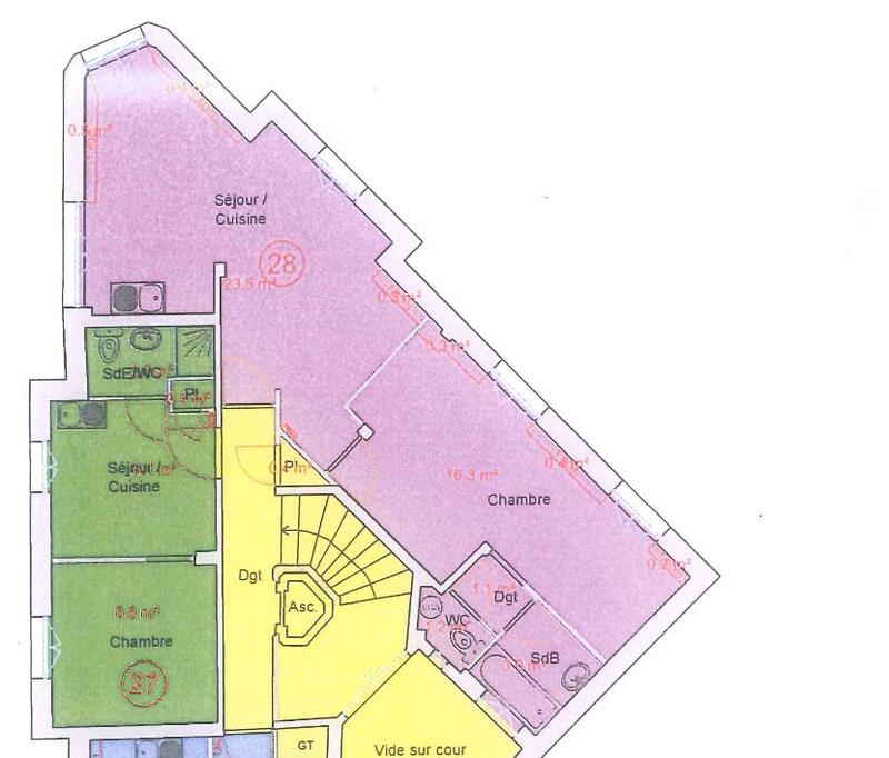 Penthouse - 47 m² - 3 pièces