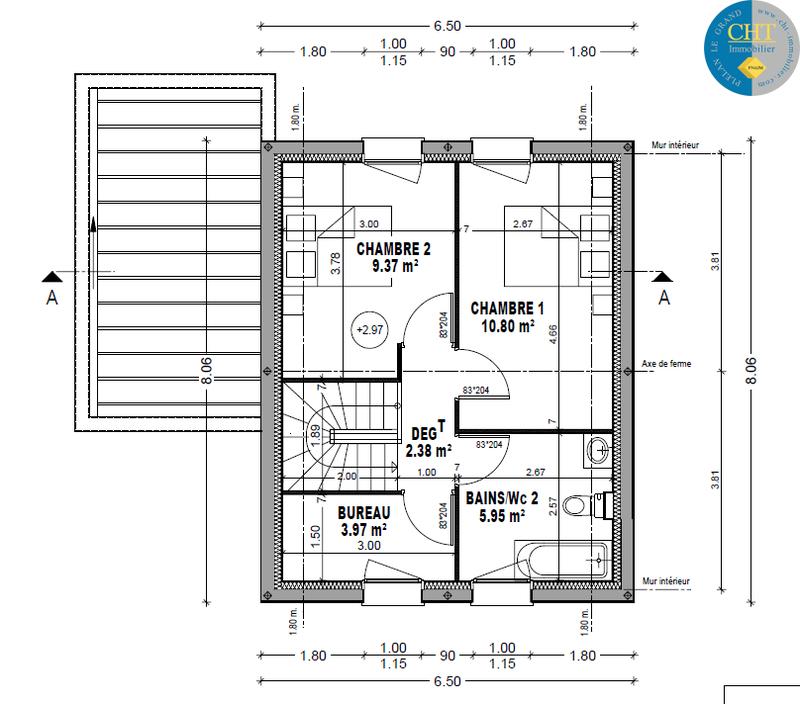 Maison - 71 m² - 4 pièces