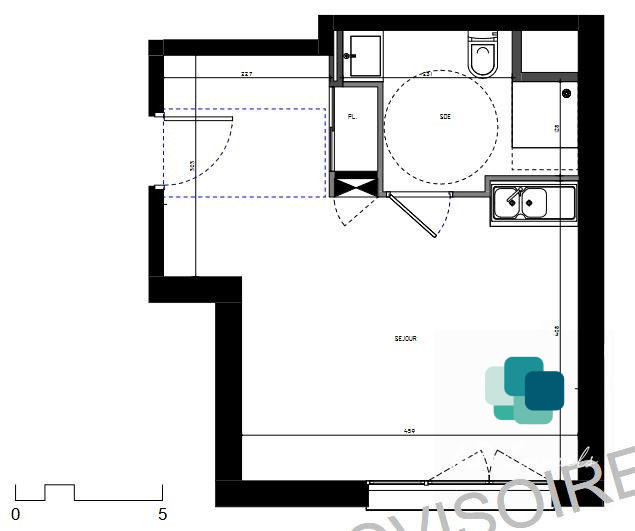 Appartement - 35 m² - 1 pièce